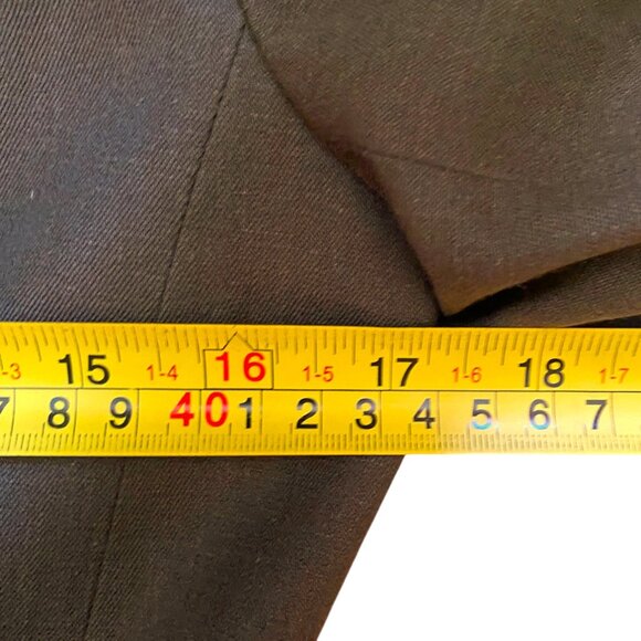 Vintage KL by Carl Lagerfeld 80s linen and wool blazer jacket, olive,, rare - Picture 10 of 16